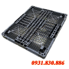 PALLET NHỰA 1300X1100X120 MÀU ĐEN CŨ
