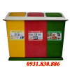 THÙNG RÁC NHỰA COMPOSITE 3 NGĂN 60L