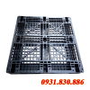 PALLET NHỰA 1100X1100X150 MÀU ĐEN CŨ