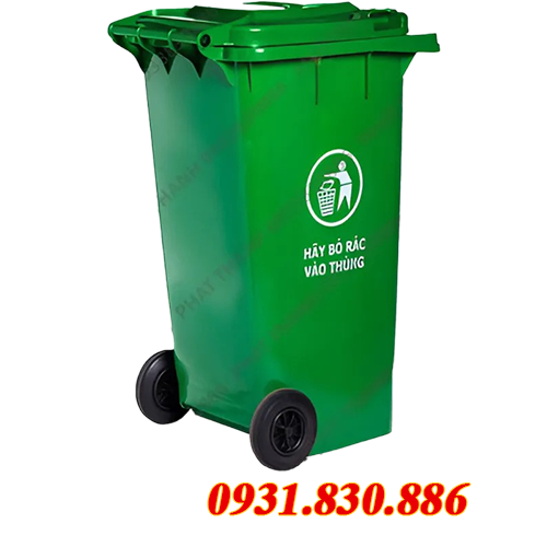 THÙNG RÁC NHỰA 360L CÓ BÁNH XE