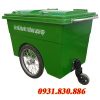 THÙNG RÁC NHỰA 660L CÓ 2 BÁNH XE HƠI