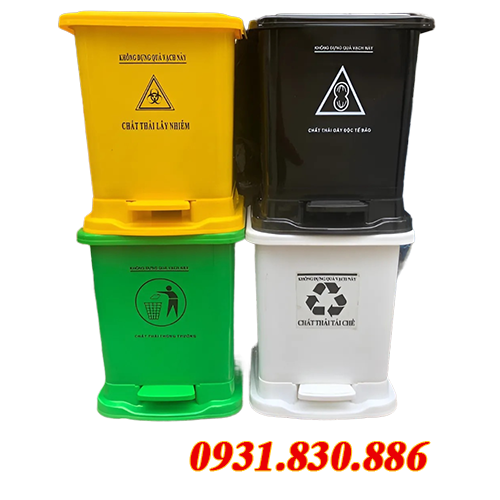 THÙNG RÁC NHỰA 30L ĐẠP CHÂN