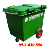 THÙNG RÁC NHỰA 660L CÓ 3 BÁNH ĐẶC