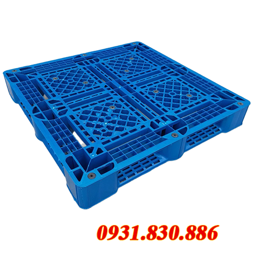 PALLET NHỰA PL09 KT 1100X1100X150 MÀU XANH ĐẬM MỚI