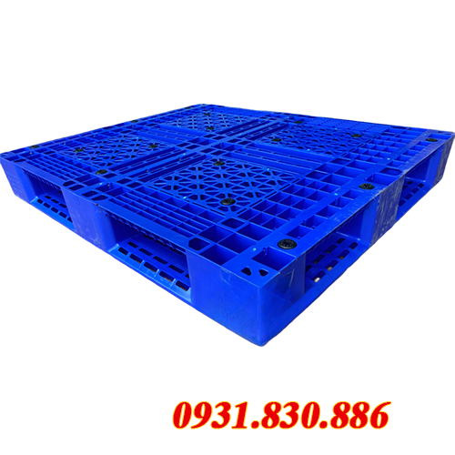 MỚI - PALLET PL12-LK CÓ LÕI THÉP 1200X1000X150MM MÀU XANH DƯƠNG ĐẬM