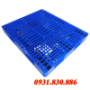 MỚI - PALLET NHỰA PL13-LK KT 1300x1100x120mm màu xanh dương