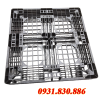 MỚI - PALLET NHỰA 1100X1100X125MM MÀU ĐEN