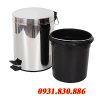 THÙNG RÁC INOX ĐẠP CHÂN 5 LÍT