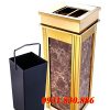 Thùng rác inox đá hoa cương A31B