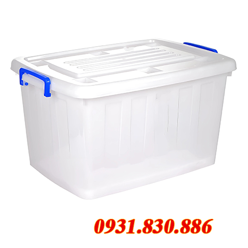 THÙNG CHỮ NHẬT 55L CÓ BÁNH XE