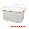 THÙNG CHỮ NHẬT 90L CÓ BÁNH XE