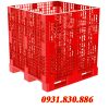 PALLET HỘP NHỰA RỖNG DẠNG 3 CHÂN SUỐT 1200X1200X1250MM